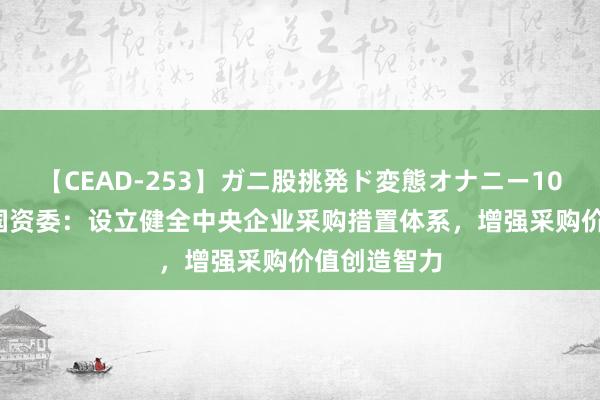 【CEAD-253】ガニ股挑発ド変態オナニー100人8時間 国资委：设立健全中央企业采购措置体系，增强采购价值创造智力