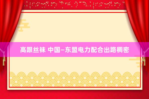 高跟丝袜 中国—东盟电力配合出路稠密